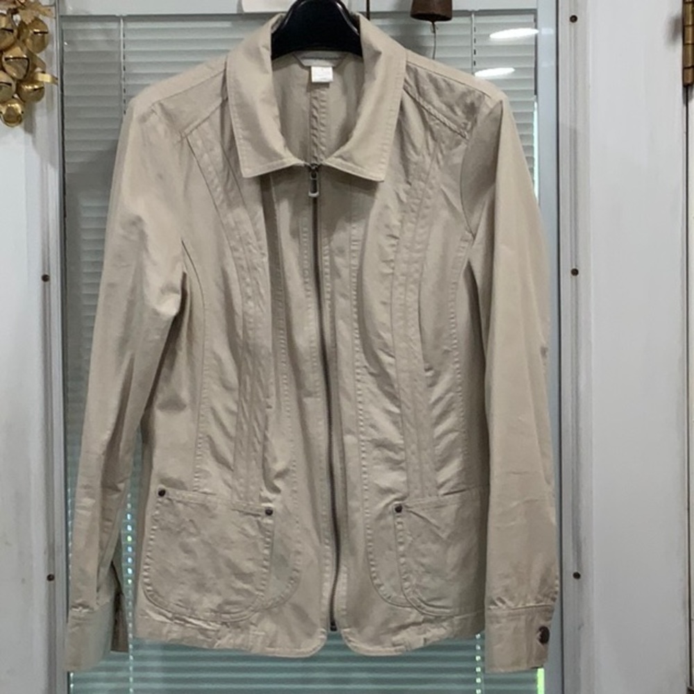 EUC CHRISTOPHER & BANKS TAN JACKET SMALL